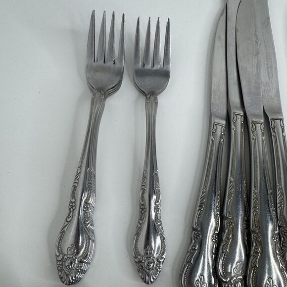 Vtg Oneida Northland Japan Rose Pattern Stainless Flatware Serving Mixed Lot 34 - Picture 9 of 12